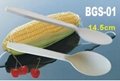 Biodegradable cornstarch eco-friendly cutlry spoon