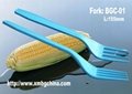 Biodegradable cornstarch eco-friendly cutlry spoon