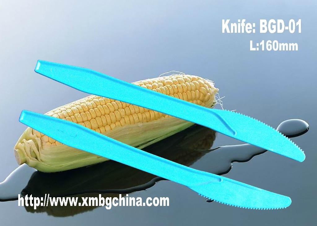 Disposable biodegradable cornstarch eco-friendly cutlery 2