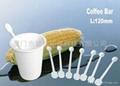 dispostable biodegradable cornstarch tableware ,coffee bar 1