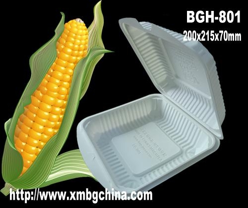 一次性绿色环保玉米淀粉可生物降解餐盒 2