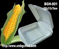 一次性綠色環保玉米澱粉可生物降解餐盒 2