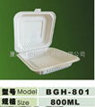 Biodegradable Compostable Cornstarch Eco-friendly Disposable lunch box