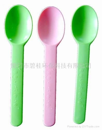 Eco-friendly Biodegradable Cornstarch Cheese Spoon