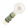 Mini Hookah water Bong Smoking white jade Hand creative Pipe wax oil rigs 6