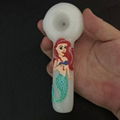 Bee pipe Glass crafts  Hand-painted pipe Handpainted Mermaid Glass Pipe