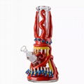 Unique Heady Glass Bongs Eye 3D Hookahs Water Pipes