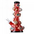 Unique Heady Glass Bongs Eye 3D Hookahs Water Pipes