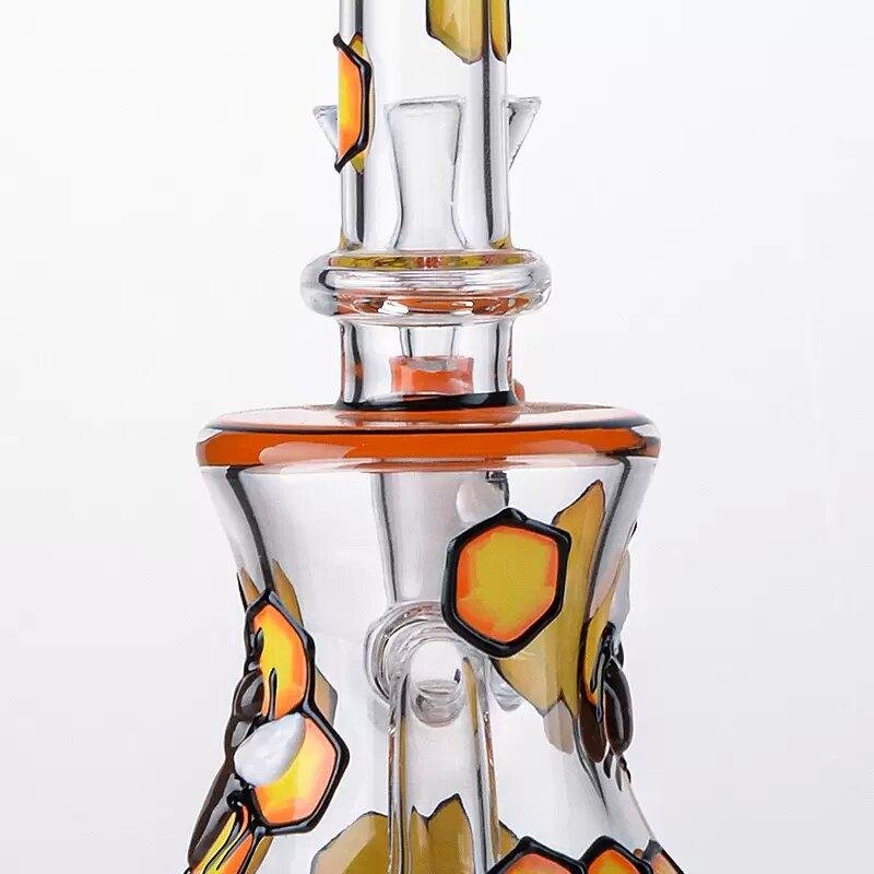 黄色蜜蜂创意造型玻璃工艺品 高硼硅玻璃烟具配件 玻璃烟斗 4