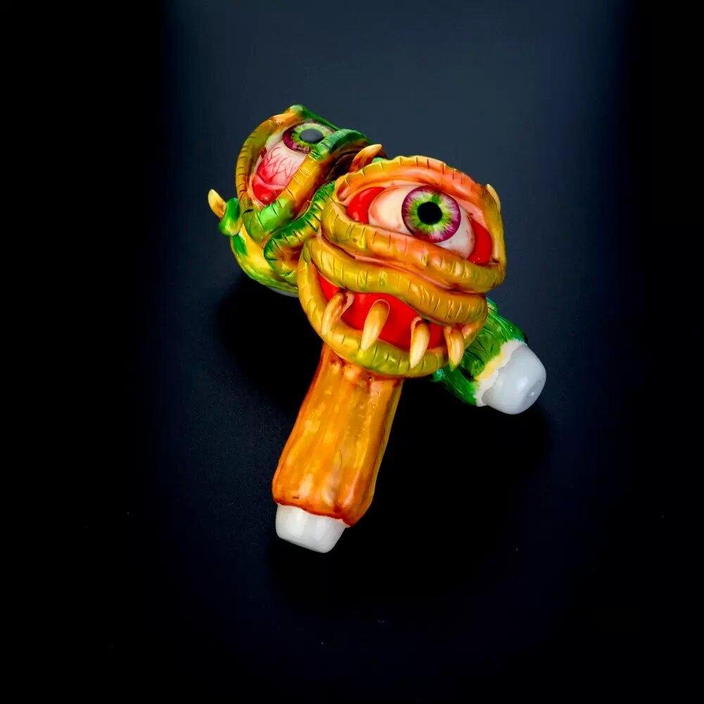 Monster Glass Smoking Pipe Glow in the dark Unique Tobacco Pipes 5