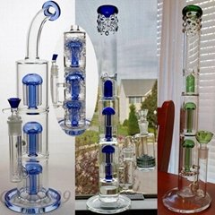 Hookahs Glass Bongs with Arm Tree Percs Matrix Percolator Water Pipe