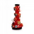 3D Painting Bong monster Glass Water Pipe Tall Beaker Bong Hookahs water bongs 7