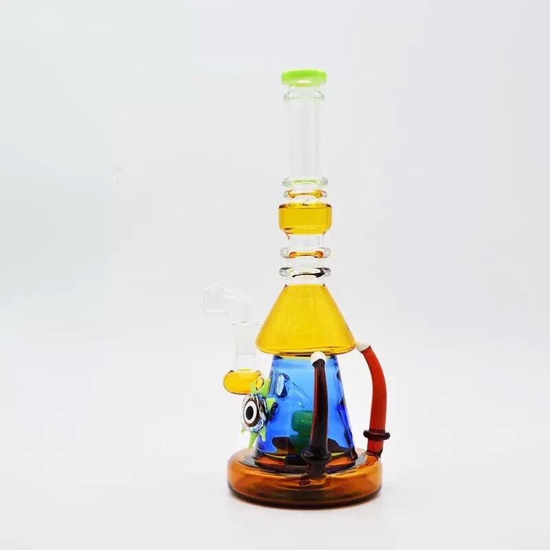 New glass bong hookah tall percolator recycler perc glass Water pipe