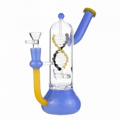 limited edition dna hookah glass bong with turbine percolator and female joint