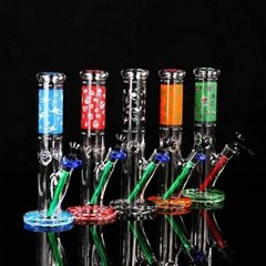 Hookahs Thicken Glass Bong Straight 15" With Elephant Joint Water Pipe Bongs set