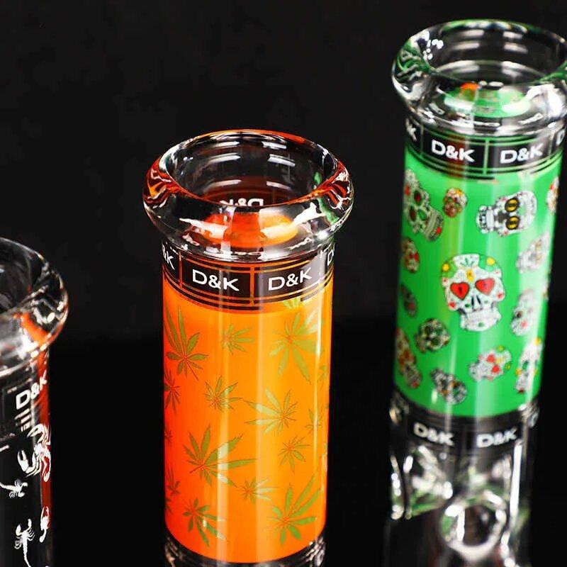 Hookahs Thicken Glass Bong Straight 15" With Elephant Joint Water Pipe