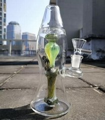 厂家直销 创意熔岩灯玻璃烟具 高硼硅玻璃水烟枪 玻璃工艺品