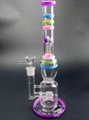 高硼硅玻璃水烟枪 美丽的彩虹色玻璃管 玻璃工艺品