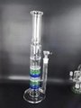 Colorful glass honeycomb filter H:48CM D:6CM Glass bong Handy Water Pipe 7 Layer 1