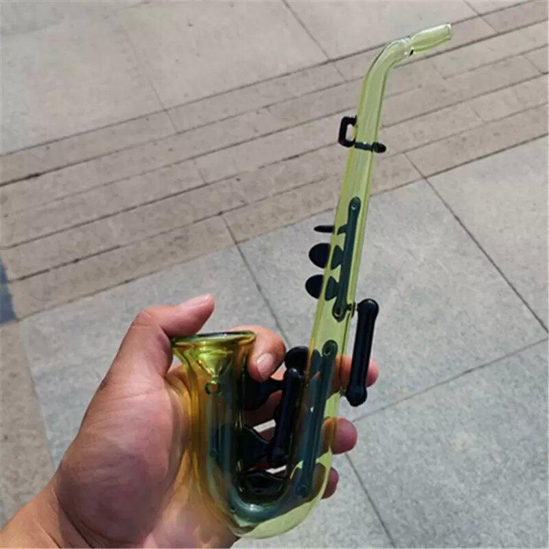 Glass Saxophone Pipe Bong Oil Rig Water Bongs Hookahs Headyglass Pipes