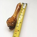 高硼硅玻璃水烟斗 勺子头骨烟斗 彩色玻璃烟斗 玻璃手工艺术品