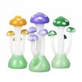 高硼硅玻璃水烟配件 彩色勺子烟斗 蘑菇样式烟斗