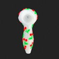 4 inch,White jade pipe,Glow in the dark,Cartoon Cherry/Cat Claw/Strawberry Pipe