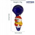 4inch Borosilicate Glass Pipe,Christmas Theme Glass Pipe,Colorful Glass Pipe