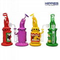 网片瓶水烟壶，高硼硅玻璃水烟筒，怪物水烟具，玻璃水烟，玻璃烟具 2