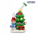 聖誕主題煙具，高硼硅玻璃煙具，玻璃水煙，卡通煙具，玻璃水煙壺