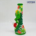 Glow In Dark,Borosilicate Glass Water Pipe,Glass Bongs,Glass Hookah