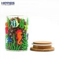 Handmade/Cute Mushroom Sealed Jar,Borosilicate Glass Jar,Smoking Accessaries