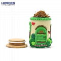 Handmade/Cute Mushroom Sealed Jar,Borosilicate Glass Jar,Smoking Accessaries 8