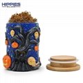 Handmade/Cute Mushroom Sealed Jar,Borosilicate Glass Jar,Smoking Accessaries 19