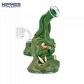 18cm Glass water pipe,Borosilicate Glass bong,Colorful polymer clay glass pipe 1