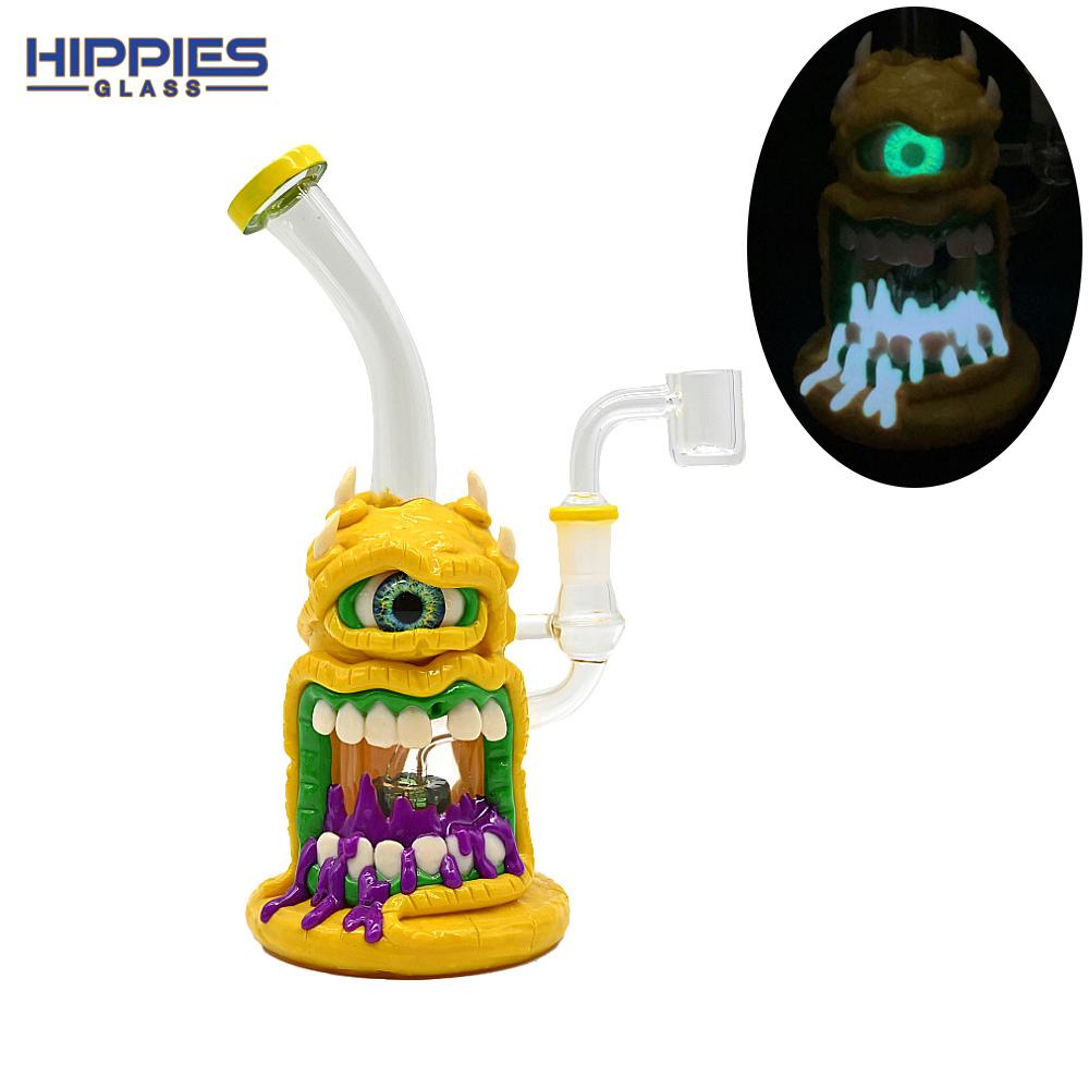 轮胎瓶玻璃烟具，高硼硅玻璃水烟壶，玻璃水烟，怪物烟具，玻璃水烟筒， 3