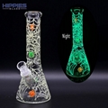 Glass Bong,glaw in dark,glass water pipe,borosilicate glass,Smoking accessories 