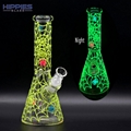 Glass Bong,glaw in dark,glass water pipe,borosilicate glass,Smoking accessories 