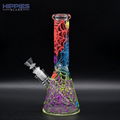 Glass Bong,glaw in dark,glass water pipe,borosilicate glass,Smoking accessories 