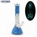 Borosilicate Glass Pipe,glass water pipe,glass bong,Glow in dark,Glass hookah 12