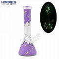 Borosilicate Glass Pipe,glass water pipe,glass bong,Glow in dark,Glass hookah 20