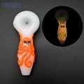 glass pipe,glow in dark,Handdrawn Scorpion Pipe 10