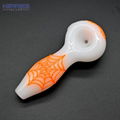 glass pipe,glow in dark,Handdrawn Scorpion Pipe