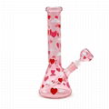 Borosilicate Pink Glass Water Pipe,Glass Bong,Glass Hookah,Smoking Accessaries