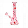 Borosilicate Pink Glass Water Pipe,Glass Bong,Glass Hookah,Smoking Accessaries