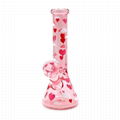 Borosilicate Pink Glass Water Pipe,Glass Bong,Glass Hookah,Smoking Accessaries 1