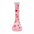 Borosilicate Pink Glass Water Pipe,Glass Bong,Glass Hookah,Smoking Accessaries 8