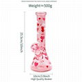 情人節系列玻璃水煙具 高硼硅玻璃水煙筒 粉色玻璃水煙管 吸煙配件 3