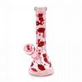 Borosilicate Pink Glass Water Pipe,Glass Bong,Glass Hookah,Smoking Accessaries 2