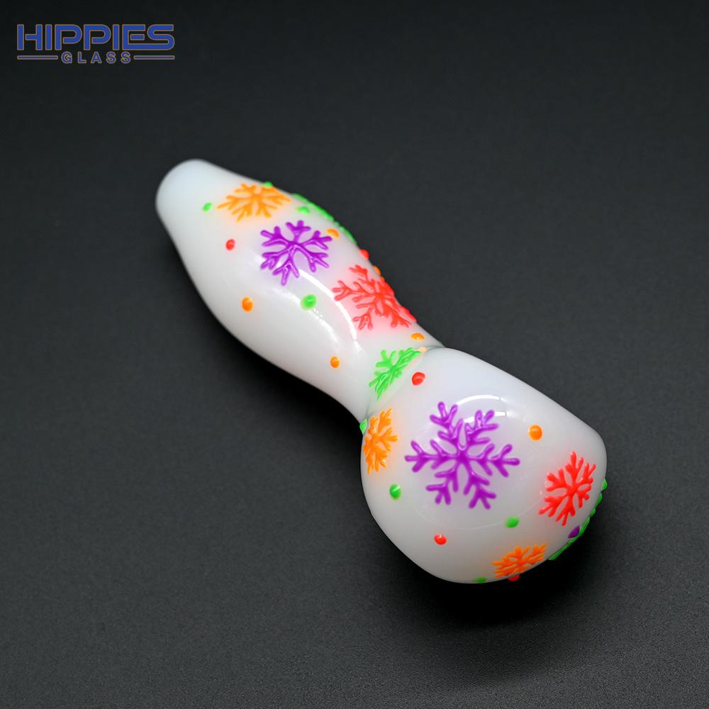 4 inch,White jade pipe,Glow in the dark,Cartoon Cherry/Cat Claw/Strawberry Pipe 4